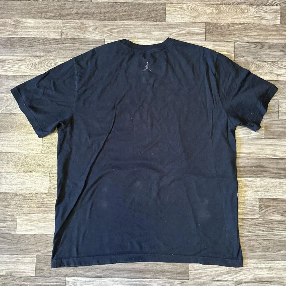 Vintage Nike Air Jordan Short Sleeve Shirt Men’s XL Black #23 Jumpman Logo